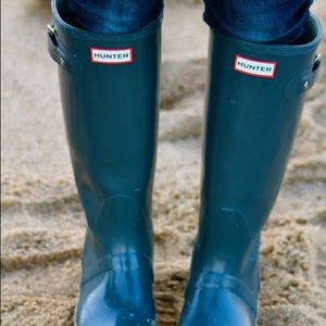 Blue Hunter Rain Boots